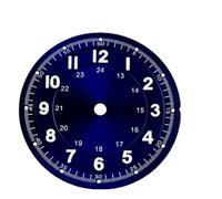 Saharuse Esfera de Reloj estéril 29mm, Luminosa, Compatible con NH35 NH36 ETA2836 DG2813 3804, Miyota8205 8215 821A, Movimiento automático, 1 ud(Style 3)