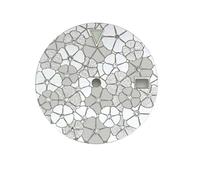 Saharuse Esfera de Reloj Floral 28,5mm con Diamantes y manecillas Plateadas, esferas Luminosas Verdes for Movimiento NH35 NH36, 1 ud(Silver)