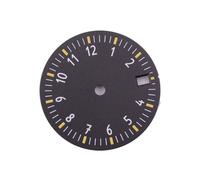 Saharuse Esfera del Reloj estéril, 29mm, Verde, Luminoso, Negro, Blanco, Azul y, Compatible con Movimiento NH35, Corona a Las 3 en Punto, a,8, 1 ud(A)