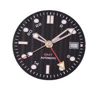 Saharuse Manecillas de Reloj con Esfera estéril 31mm, Verde, Blanco Luminoso/Azul Oscuro/Negro, Apto for Accesorios Movimiento NH34 NH34A, 1 ud(A1)