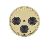 Saharuse Piezas de la Esfera del Reloj Panda, 29mm, Adecuada for Movimiento Cuarzo Caja Vk63 39mm, 1 ud(NO Logo 1)