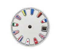 Saharuse Reloj Blanco Completamente Luminoso, Esfera de 28,5mm, Apto for Movimiento NH35 NH36, 1 ud(167)