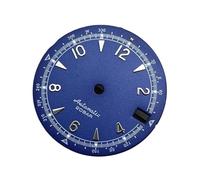 Saharuse Reloj con Esfera de 28,5mm, Blanco, Negro, Azul, Verde, Abertura for Fecha Luminosa, Apto for Movimiento automático NH35 /NH36/4R/7S, 1 ud(Blue)