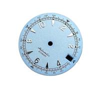 Saharuse Reloj con Esfera de 28,5mm, Blanco, Negro, Azul, Verde, Abertura for Fecha Luminosa, Apto for Movimiento automático NH35 /NH36/4R/7S, 1 ud(Sky Blue)