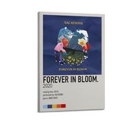 SAHDU I REWNRN Forever In Bloom - Pósteres de vacaciones estéticos para pared, pintura decorativa, lienzo vintage para sala de estar, dormitorio, 30 x 45 cm, estilo marco