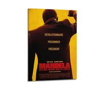 SAHDU I REWNRN Mandela - Póster decorativo para pared con texto en inglés "Long Walk to Freedom" (50 x 75 cm), lienzo vintage para sala de estar, dormitorio, 50 x 75 cm, estilo marco