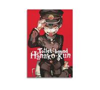 SAHDU I REWNRN Póster de anime Hanako-kun para inodoro, arte estético para pared, pintura decorativa, lienzo vintage para sala de estar, dormitorio, 30 x 45 cm, estilo sin marco