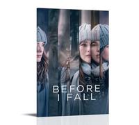 SAHDU I REWNRN Póster estético de película Before I Fall para pared, pintura decorativa, lienzo vintage para sala de estar, dormitorio, 40 x 60 cm, estilo marco