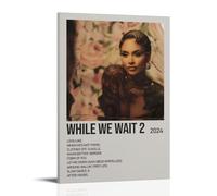 SAHDU I REWNRN WHILE WE WAIT Pósteres estéticos para pared, pintura decorativa, lienzo vintage para sala de estar, dormitorio, 30 x 45 cm, estilo marco