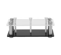 Sahgsa 2 Pack acrílico y Metal Golf Ball Display Stands - Titulares elegantes para el hogar, oficina, estudio, sala de estar y centro deportivo