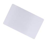 Sahgsa 50 Tarjetas de Visita de Metal Grabadas con Láser, Elegantes Espacios en Blanco de Aleación de Aluminio para Redes Profesionales, Colores Surtidos (Plata)