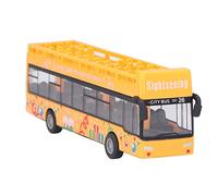 Sahgsa Autobús Rojo | Juguete Modelo de Autobús de Aleación para bebé | 5.9x2x1.2 Pulgadas Vehículos Autobuses Turísticos de la Ciudad | Autobús de Techo Abierto | Juguete de aprendizaje interactivo