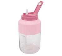 Sahgsa Batidora personal para batidos, batidos, 1 L, mini licuadora, botella de agua portátil con 10 cuchillas, correa de mano y pajita, 18.000 rpm, taza de exprimidor de frutas de viaje para el hogar