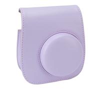 Sahgsa Bolsa para Cámara Instantánea, Elegante Funda Protectora de Cuero PU con Correa Ajustable para Mini 12 11 para Viajar y Acampar (Púrpura)