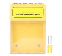 Sahgsa Caja de almacenamiento de documentos visuales, maletín portátil con protección contra el agua y el polvo, para proteger documentos importantes en el lugar de instalación