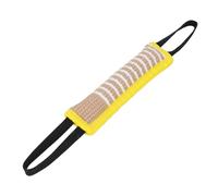 Sahgsa Cojín para mordeduras para perros, correa resistente al desgarro, juguete interactivo para entrenamiento de cachorros con mango reflectante para perros medianos y grandes (mango reflectante,