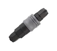 Sahgsa Conector Rápido Autoblocante de Acero Plástico para Tubería de PU de 8/10/12 Mm, Accesorio Duradero de Gas Comprimido para Alto Rendimiento, Conector Redondo de 10 Piezas para Mecánica (8mm