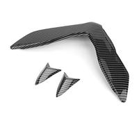 Sahgsa Cubierta Protectora de Faro Delantero de Motocicleta para Z900 2017-2019, Material ABS Negro Duradero, Fácil Instalación, Se Adapta a 3 Cubiertas de Faros para Conductores (Aspecto de fibra