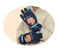 Sahgsa de esquí de Invierno Impermeables para Niños, Resistentes Al Viento, Cálidos de Dibujos Animados para Niños y Niñas de 6 a 12 Años, Poliéster, Algodón, Fibra Acrílica, 1 par (118.00)