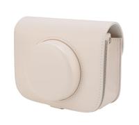 Sahgsa Estuche para Cámara de PU, Protección Fuerte para Fotografía Al Aire Libre, Bolsa para Cámara con Cubierta Superior Extraíble con Correa de Hombro Ajustable para Cámaras Popoto (Blanca)