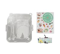 Sahgsa Juego de fundas transparentes para cámara instantánea con correa para el hombro y pegatina, protector de cámara rígido duradero para 1nstax 12, verde, Casual