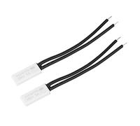 Sahgsa Juego de Interruptor de Temperatura de Termostato Normalmente Cerrado con Sonda de Plástico para Protección Térmica Eficiente, 2 Piezas para Control de Temperatura (130℃)