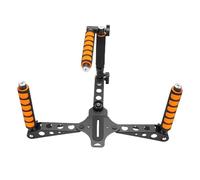 Sahgsa Juego de soporte de eje de cámara ajustable para cámaras réflex y videocámaras - Estabilizador de aleación de aluminio con diseño plegable y mango ajustable en altura