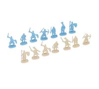 Sahgsa Juguetes con figuras de soldados antiguos, juguetes con figuras de soldados amarillos y azules, 200 unidades, soldados de la Segunda Guerra Mundial y la Edad Media para mayores de 3 años, Kl