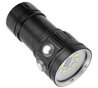 Sahgsa Linterna de Buceo LED Lámpara Subacuática Portátil Profesional para Entusiastas del Buceo Negro 2.6 "x 4.9"