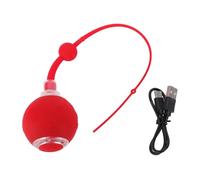 Sahgsa Pelota de Juguete Eléctrica Interactiva para Gatos, Juguete Rodante con Cuerda Trasera para Diversión y Estimulación de Mascotas en Interiores para Gatos y Perros