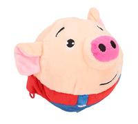 Sahgsa Pelota Saltar Mascotas Recargable Interactivo Lavable Cerdo Dibujos Animados Tono Felpa Juguete Electrónico para Cachorro
