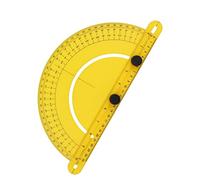 Sahgsa Regla de ángulo Ligera Universal Duradera para Medición de Ingeniería Adecuada para Construcción de Carpintería Amarillo ABS Métrico Inglés