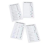 Sahgsa Tabla de Tareas Durable Extraíble Reutilizable Mis Tareas Cuidado de Personas Mayores RV Lista de Verificación Tabla de Auto DIY para el Hogar Oficina para la Familia ABS PVC