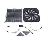 Sahgsa Ventilador de extracción solar de 100W Circula eficiente Cable de interruptor de aire para invernadero, gallinero, con material ABS