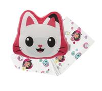 SAHINLER diseñador de universo Gabby et LA Maison Magique - Cojín 3D Pandy Pattes Gabby - Cojín 35 x 35 cm y cuadros 100 x 140 cm - 100% poliéster