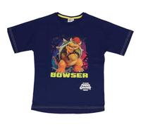 SAHINLER diseñador de universo Super Mario - Camiseta infantil Bowser Super Mario Galaxy - 100% algodón - Estilo Sportswear Casual - Jersey suave 160 GSM - Azul marino, azul marino, 3-4 Años