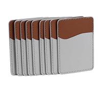 Sahkgye 10 piezas de serías sublimación cartera en - titular de tarjetas de piel sintética para la parte trasera y pegar en bricolaje en