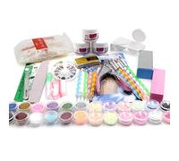 Sahkgye profesional 50 acrílico líquido polvo cortador de lentejuelas archivo artista uñas consejos herramienta cepillo herramientas conjunto kit