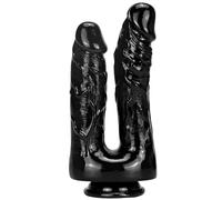 SAHOOSAFETY Double dildo female sex toy soft anal dildo large dildo sex toy for men and women(C)
