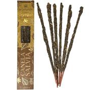 Sahumerio Orgánico Canela y Salvia con Hojas de Salvia Aromanza Argentina - 6 Varillas Naturales - Calidez - HOSTENATURA