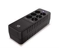 CONCEPTRONIC ZEUS09E 850VA 490W UPS Oficina 3X Schuko con protección contra sobretensiones de batería y protección contra sobretensiones, 3 x Schuko con protección contra sobretensiones, RJ45