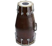 Sai Musical Tambor Dholak, madera Shesham, atornillado, bolsa acolchada, llave inglesa