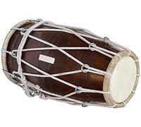 SAI Musicals - Tambor especial para Dholak (madera de Sheesham, bolsa acolchada, llave, instrumento musical Dholki)