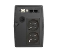 Phasak SAI PH-9464 600 VA Interactivo LCD USB RJ45 2 salidas