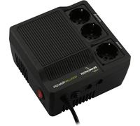 Tecnoware Power Systems - Estabilizador monofásico, Protección contra fluctuaciones de corriente, 2000VA, Enchufe SCHUKO, 2 salidas SCHUKO, ITALY, Negro, Policloruro de vinilo