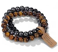 SAIBANGZI Pulsera de Piedras Naturales - Joya Protectora y Energética para Hombre y Mujer