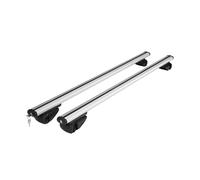 SAIBOL Baca para Coche 2 Piezas 120 O 135 Cm Universales Se Adaptan A Automóviles con Portaequipajes Techo Barras Transversales para Kayak Snowboard(Silver 1.15M 2pcs)
