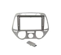 SAIBOL Marco Radio Panel Coche Marco Salpicadero Coche 9 Pulgadas Cable Android Pantalla Grande Radio Kit Panel Ajuste Tablero para Hyundai para I20 2008 2009 2010 2011 Fascia(FrameB)