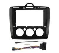 SAIBOL Marco Radio Panel Coche para Ford para Focus Mk2 MK3 para S-MAX Marco Coche Adaptador Fascia Android Radio Dash Kit Panel Ajuste Fascia(MT Air Conditioning 2)