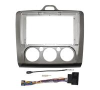 SAIBOL Marco Radio Panel Coche para Ford para Focus Mk2 MK3 para S-MAX Marco Coche Adaptador Fascia Android Radio Dash Kit Panel Ajuste Fascia(MT Air Conditioning)